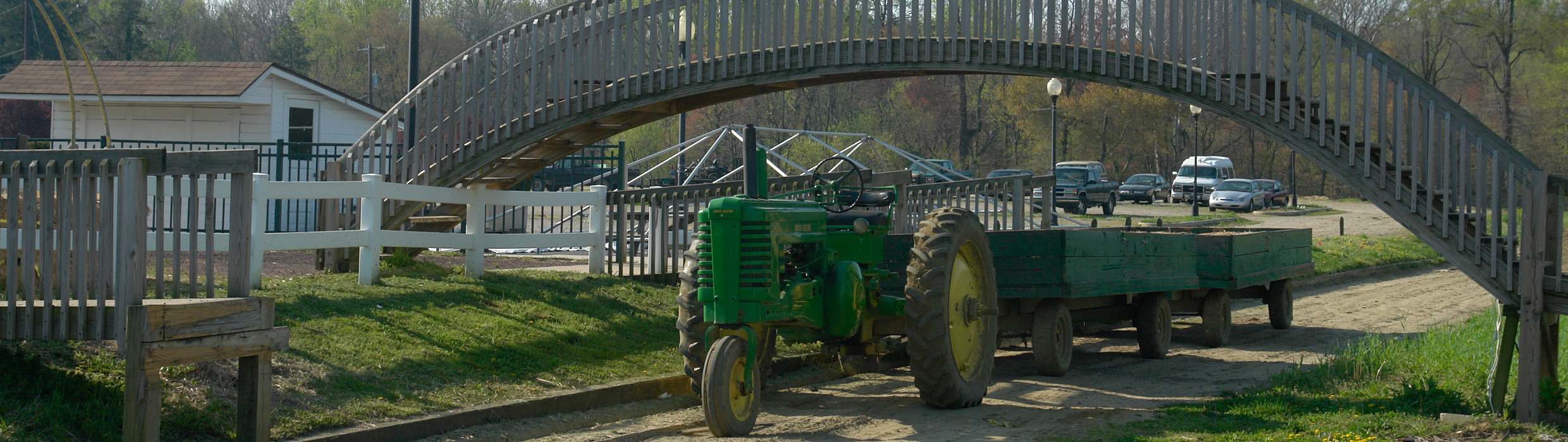 Tractor rides at the farm